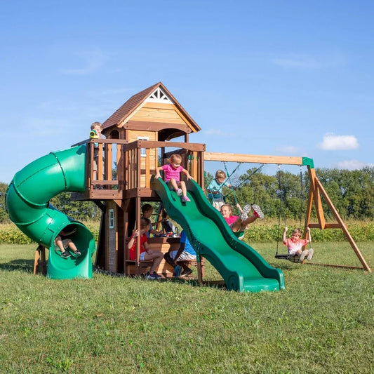 Cedar Wood Swing Set